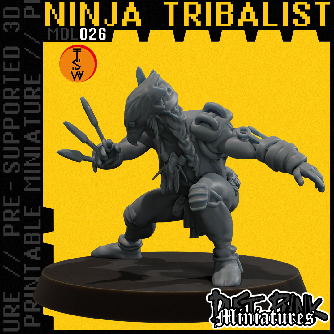 MDL026 NINJA TRIBALIST [PRE-SUPPORTED]